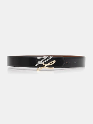 Karl Lagerfeld pasek skórzany dwustronny K/AUTOGRAPH