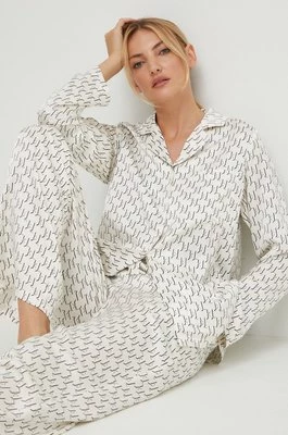 Karl Lagerfeld piżama 225W2133 damska kolor beżowy