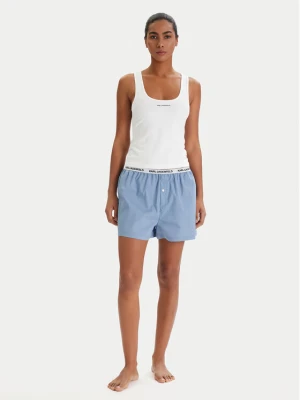 KARL LAGERFELD Piżama B1W45008 Biały Regular Fit