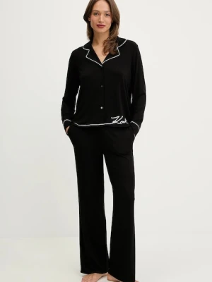 Karl Lagerfeld piżama damska kolor czarny B1W45010