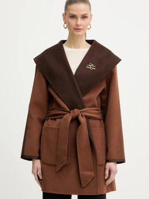 Karl Lagerfeld płaszcz dwustronny z dodatkiem wełny