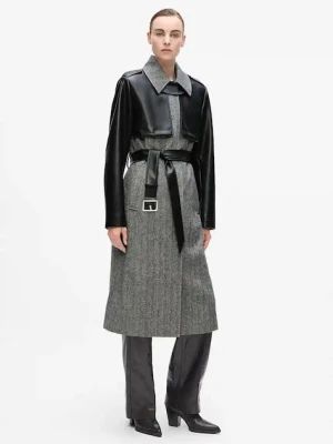 Karl Lagerfeld płaszcz kolor szary A4W15036