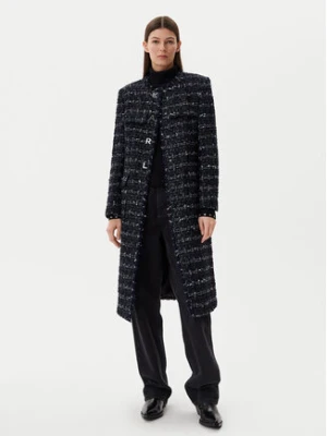 KARL LAGERFELD Płaszcz przejściowy A1W15022 Granatowy Regular Fit