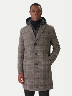 KARL LAGERFELD Płaszcz wełniany 455733 554755 Szary Regular Fit