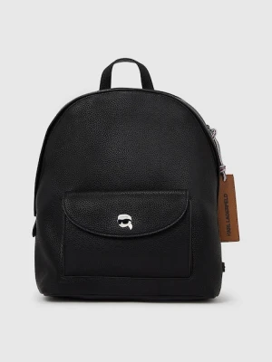 Karl Lagerfeld plecak IKON damski kolor czarny duży gładki A4W30003