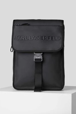 Karl Lagerfeld plecak kolor czarny duży gładki
