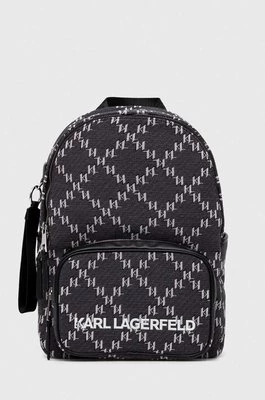 Karl Lagerfeld plecak kolor czarny duży wzorzysty