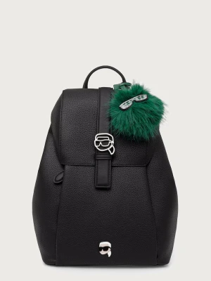 Karl Lagerfeld plecak miejski damski z imitacji skóry czarny