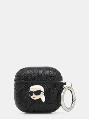 Karl Lagerfeld pokrowiec na airpods 4 kolor czarny KLA4PGKIPK