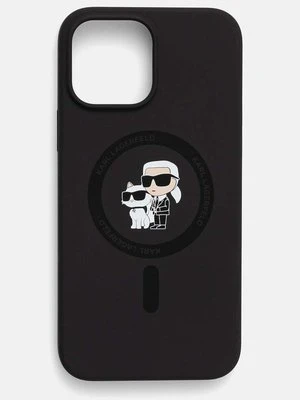 Karl Lagerfeld pokrowiec na telefon iPhone 13 Pro Max 6.7 kolor czarny KLHMP13XSCMKCRHK