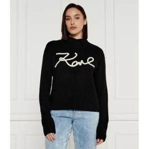 Karl Lagerfeld Półgolf | Regular Fit | z dodatkiem wełny