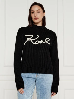 Karl Lagerfeld Półgolf | Regular Fit | z dodatkiem wełny