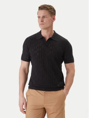 KARL LAGERFELD Polo 655005 562301 Czarny Slim Fit