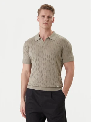 KARL LAGERFELD Polo 655005 562301 Khaki Slim Fit