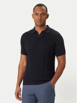 KARL LAGERFELD Polo 655016 562304 Granatowy Regular Fit