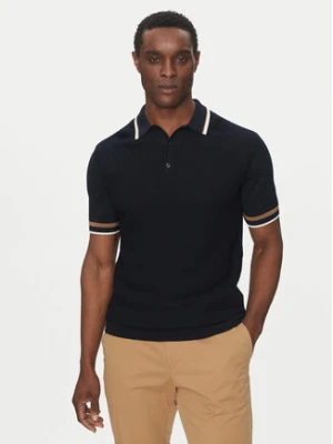 KARL LAGERFELD Polo 655017 552307 Granatowy Slim Fit