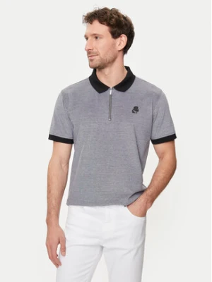 KARL LAGERFELD Polo 745004 542204 Szary Regular Fit
