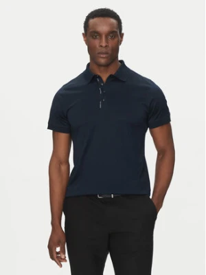 KARL LAGERFELD Polo 745007 552200 Granatowy Regular Fit