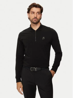 KARL LAGERFELD Polo 745015 544221 Czarny Regular Fit