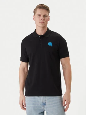 KARL LAGERFELD Polo 745015 562231 Czarny Regular Fit