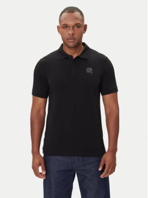 KARL LAGERFELD Polo 745020 554235 Czarny Regular Fit