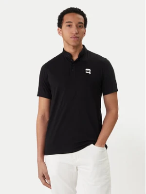 KARL LAGERFELD Polo 745022 562224 Czarny Regular Fit