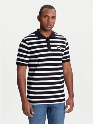 KARL LAGERFELD Polo 745023 553231 Czarny Regular Fit
