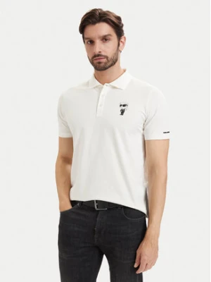 KARL LAGERFELD Polo 745024 563221 Biały Regular Fit