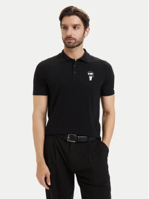 KARL LAGERFELD Polo 745024 563221 Czarny Regular Fit