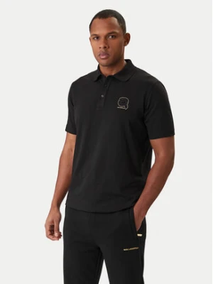KARL LAGERFELD Polo 745025 561235 Czarny Regular Fit