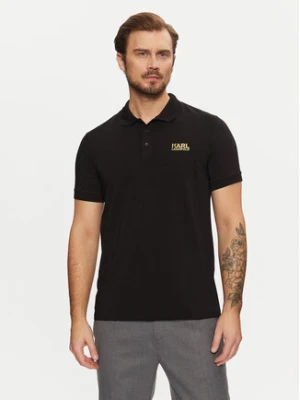 KARL LAGERFELD Polo 745088 551235 Czarny Regular Fit