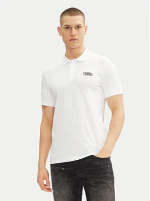 KARL LAGERFELD Polo 745088 552235 Biały Regular Fit