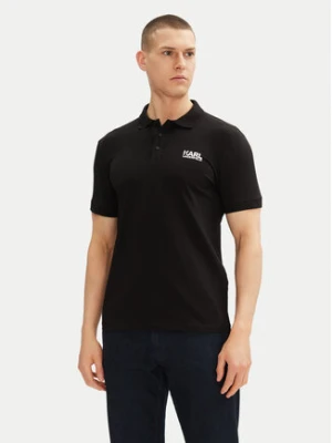 KARL LAGERFELD Polo 745088 552235 Czarny Regular Fit