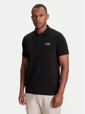 KARL LAGERFELD Polo 745088 553235 Czarny Regular Fit
