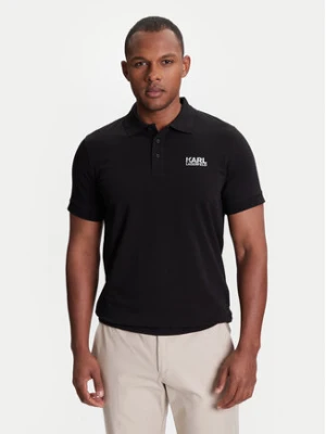 KARL LAGERFELD Polo 745088 553235 Czarny Regular Fit