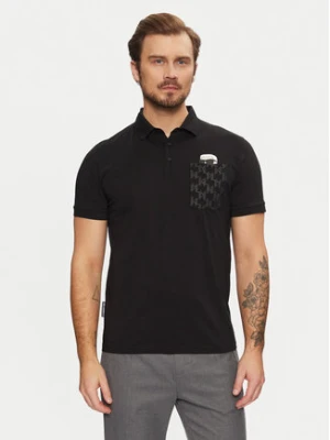 KARL LAGERFELD Polo 745091 551251 Czarny Regular Fit