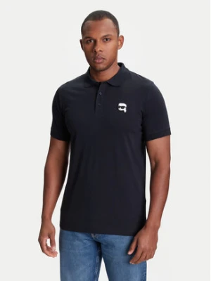 KARL LAGERFELD Polo 745710 553224 Granatowy Regular Fit