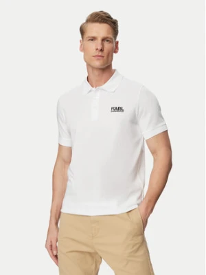 KARL LAGERFELD Polo 745780 500235 Biały Regular Fit