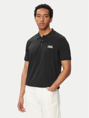KARL LAGERFELD Polo 745780 563235 Granatowy Regular Fit
