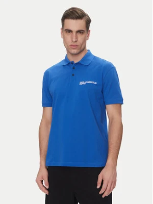 KARL LAGERFELD Polo A2M17094 Niebieski Regular Fit