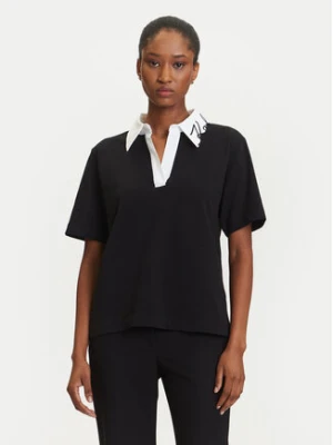 KARL LAGERFELD Polo A3W17113 Czarny Regular Fit