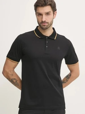 Karl Lagerfeld polo bawełniane kolor czarny gładki 551200.745080