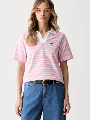 Karl Lagerfeld polo damskie bawełniane IKON