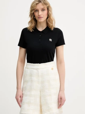 Karl Lagerfeld polo damskie bawełniane IKON