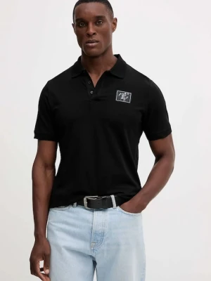 Karl Lagerfeld polo Karl Lagerfeld x Paris Hilton męski kolor czarny z aplikacją 554235.745420