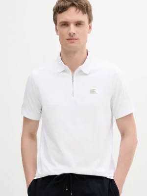 Karl Lagerfeld polo męski kolor biały z aplikacją 552221.745020