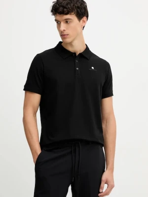 Karl Lagerfeld polo męski kolor czarny gładki 554235.745022