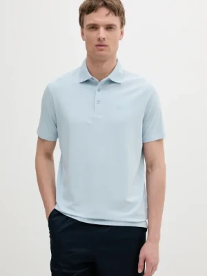 Karl Lagerfeld polo męski kolor niebieski gładki 552221.745750