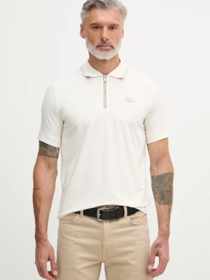 Karl Lagerfeld polo męskie bawełniane z elastanem