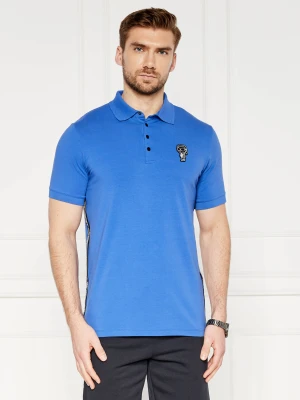 Karl Lagerfeld Polo PRESSBUTTON | Regular Fit niebieski
